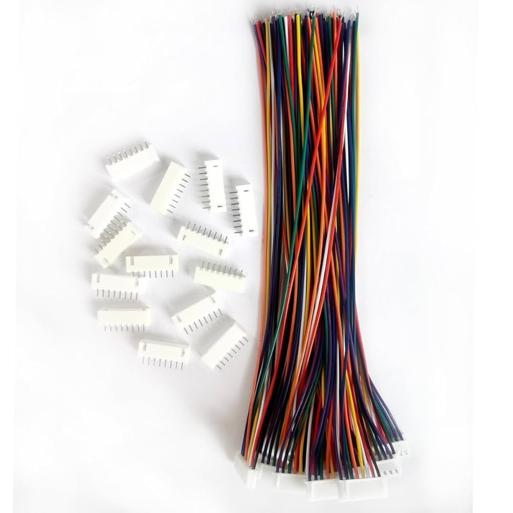 2.54 8- Wire Cables 20 cm JST 8-Pin Male & Female