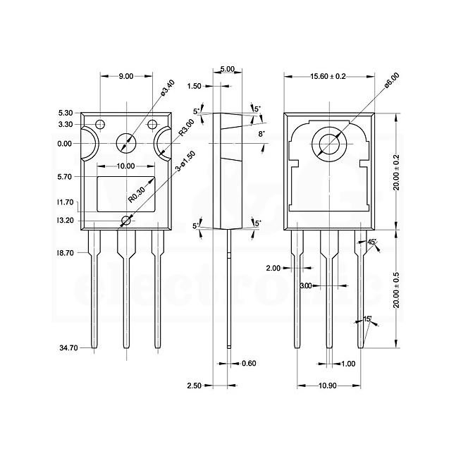IRFP064 Power MOSFET - الصورة 2