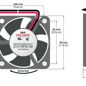 MINI - 3010-5v DC FAN 30MM X 30MM X 10MM : Brushless