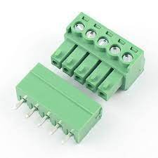 PCB Screw Male Female 300V 10A Terminal Block Mount 5pins