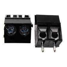 Black 2-Pins Screw Terminal Block Connector