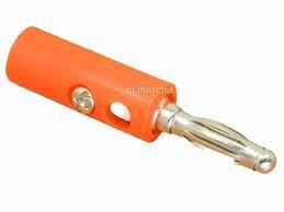 Banana Plug- Male - 4mm - Red