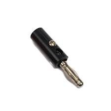 Banana Plug- Male - 4mm - Black