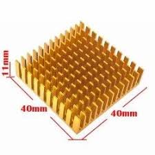 40mm heatsink 40 x 40 x 11mm Aluminum CPU GPU - الصورة 2